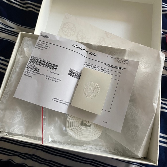 Authentic Alexander McQueen Oversized Leather Sneaker - Picture 8 of 9